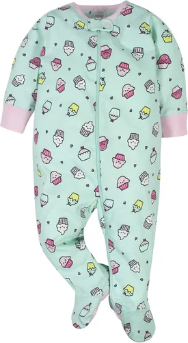 Vista 4 de Onesies Brand baby-girls 4-pack Sleep 'N Play Footies Multi Pack