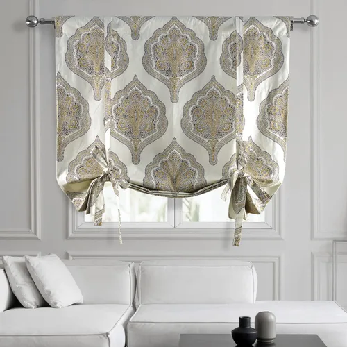 Vista 14 de HPD Half Price Drapes Ikat - Cortinas enrollables para oscurecer la habitación, 46 x 63 pulgadas, cortina enrollable de algodón para ventana de sala