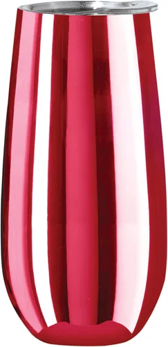Vista 20 de OGGI Thermo Flute 'Celebrate Collection' - Vaso de copa de champán con aislamiento de acero inoxidable, grano de madera, 6 onzas, con tapa