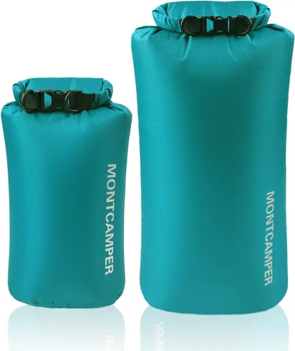 Vista 12 de Bolsa seca impermeable de 30D nailon - Adecuada para senderismo, kayak y rafting - Bolsa de almacenamiento impermeable portátil con cierre de rollo