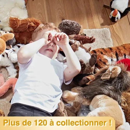 Vista 2 de Living Nature Animal de peluche de oso polar Animal esponjoso Regalo de juguete suave para niños 18 pulgadas