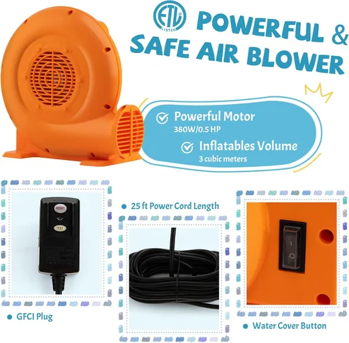 Vista 4 de HONEY JOY Portable Air Blower