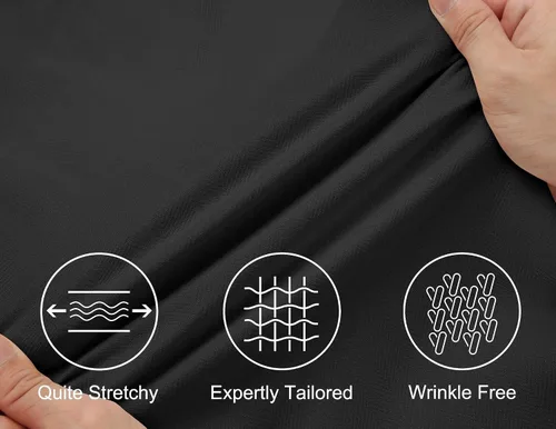 Vista 4 de COOFANDY Camisas de manga larga sin arrugas para hombre, camisas casuales con botones