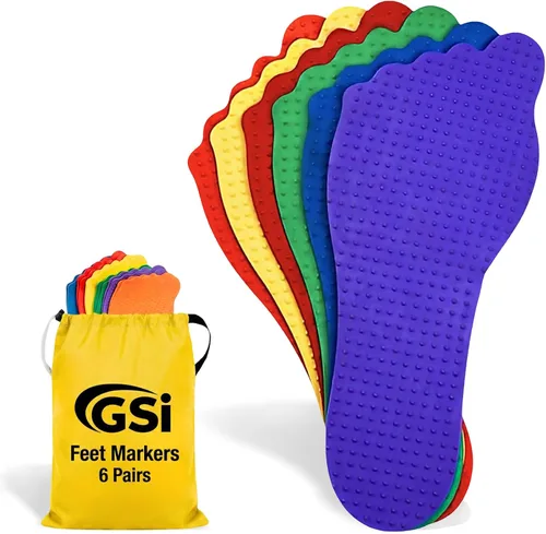 Vista 10 de GSi Non-Slip Floor Spot Markers for Sports, Therapy & Classroom