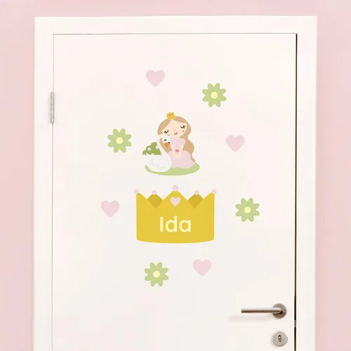 Vista 25 de Calcomanías de puerta personalizadas para habitación de niños, calcomanías de pared con nombre personalizado para decoración de habitación de bebés