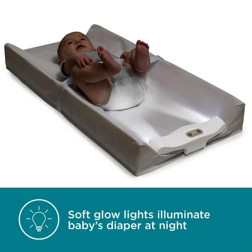 Vista 6 de Contours GlowFlex - Luz nocturna para bebés para cambios de pañales, brillo suave regulable, control táctil, apagado automático, correa