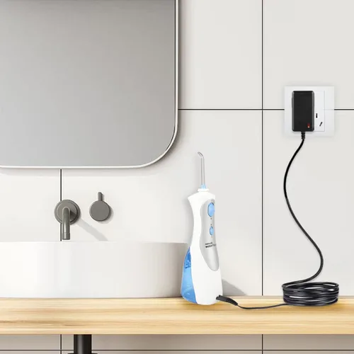 Vista 4 de Cable de carga inalámbrico para Waterpik WP360 WP462 WP450 WP360W WP462W WP450W WP450W Cable de alimentación de hilo dental de agua 3V DC adaptador