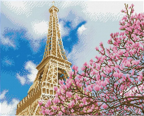 Vista 5 de DIAMOND DOTZ La Tour - Kits de pintura de diamantes Eiffel para adultos, kits de arte de diamantes, un relajante kit de manualidades creativo