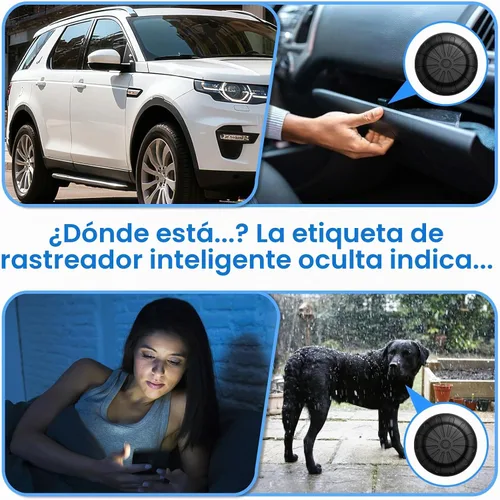 Vista 3 de Mini GPS Tracker for Vehicles (Universally for Android & iOS), Hidden Car Location Tracker w/Magnetic Case, Item Finder for Google Find Hub & iOS