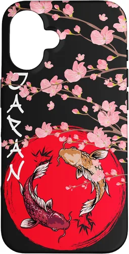 Vista 32 de koi Fish Ying yang,Japanese Flag Japan - Cherry Blossom Case for iPhone 17