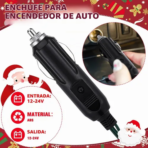 Vista 5 de Aurelema Guirnalda de luces LED de Navidad de 12 V, 33 pies, 100 luces LED para coche, decoraciones para carrito de golf, cadena de luz amarilla