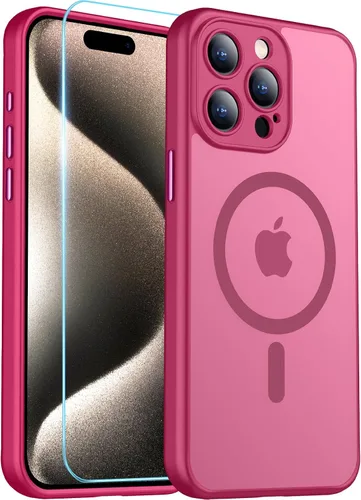 Vista 9 de Red2Fire Funda magnética para iPhone 13 Pro Max, protección completa mejorada de la cámara, compatible con MagSafe, funda protectora translúcida