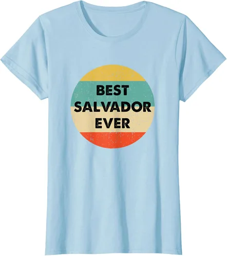 Vista 22 de Camiseta con nombre de Salvador, Negro