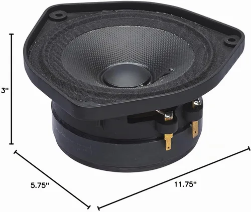 Vista 3 de PowerBass Altavoces de rango medio OE-400-4" 40Wrms / 120Wmax (2-Ohm) - Par