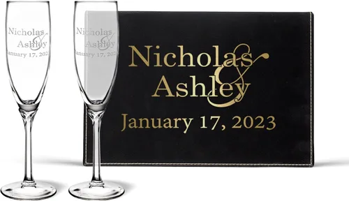 Vista 17 de Copas de champán personalizadas para boda, copas de brindis de aniversario, copas de boda, señor y señora, regalo de boda, copas de champán