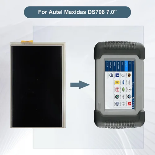 Vista 6 de Pantalla digital LCD compatible con Autel Maxidas DS708 7.0 "pantalla LCD táctil Asamblea con herramientas