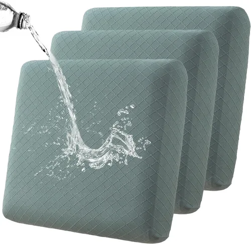 Vista 13 de Fuloon Fundas de Cojines para Sofá, Fundas de Cojines de Asiento Elásticas Estampadas, Fundas Protectoras Lavables para Muebles, para Sillón
