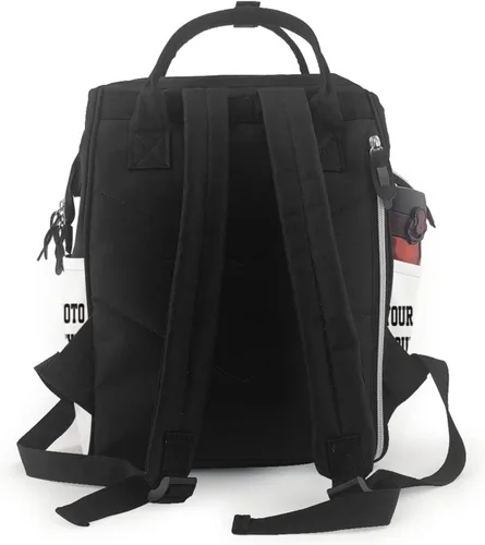 Vista 3 de Adaptor Mochila de pañales personalizada con imagen/texto, impermeable, para mamá, al aire libre, viajes, Diy, Grande, Mochilas de viaje