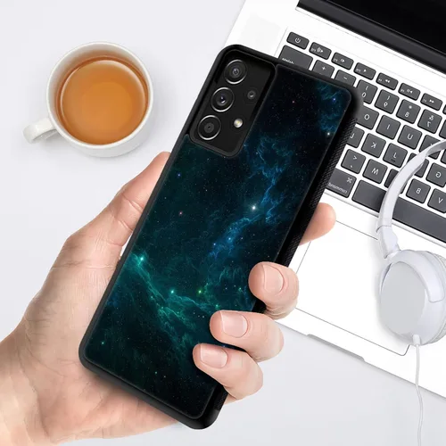 Vista 6 de CARLOCA Funda compatible con Samsung Galaxy A32 5G, increíble diseño de patrón de luz espacial nebulosa para niñas y niños, a prueba de golpes