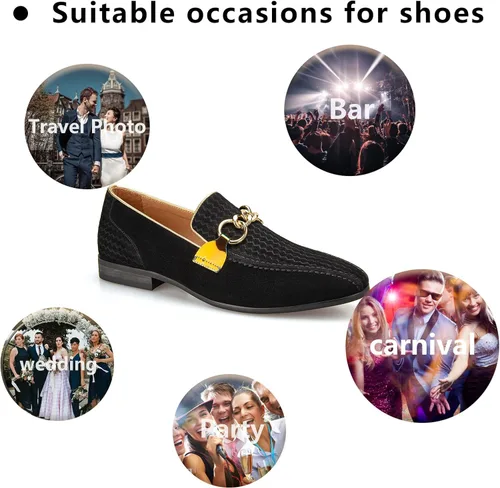 Vista 4 de Meijiana Mocasines ligeros para hombre, mocasines de vestir elegantes, transpirables, con borlas