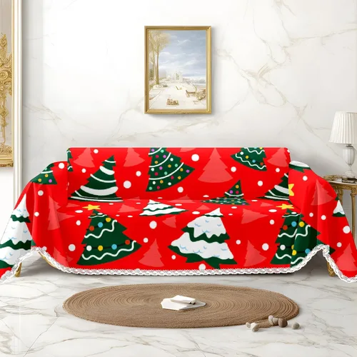 Vista 11 de Funda de sofá con estampado de muñeco de nieve de Navidad, fundas de sofá para sillón, funda resistente a las manchas, protector universal de muebles