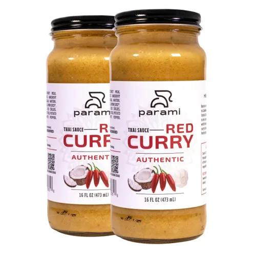 Vista 13 de Parami Salsa de curry tailandés tamaño 16 onzas (sin gluten, sin lácteos, sin nueces) (paquete de 1, verde)