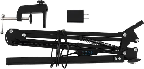 Vista 6 de Acurit Lámpara de escritorio LED con brazo oscilante, lámpara de escritorio flexible y duradera para oficinas, escritorios, espacios de trabajo