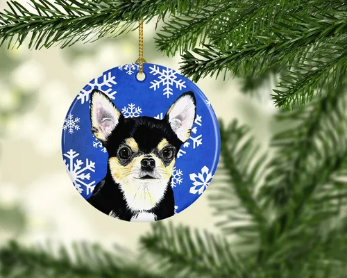 Vista 198 de Caroline's Treasures Cavalier Spaniel - Adorno de cerámica para colgar en el árbol de Navidad, para el hogar, Navidad, fiestas, regalo, 3 pulgadas