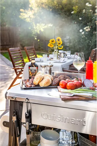 Vista 17 de Cuisinart CPT-194 Mesa de preparación de parrilla de acero inoxidable para exteriores