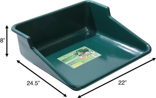 Vista 2 de Garden Tidy Tray – Verde, 24.5" L x 22" A x 8" Al – Bandeja Resistente de Una Pieza para Trasplantar, Jardinería Interior/Exterior, Plástico