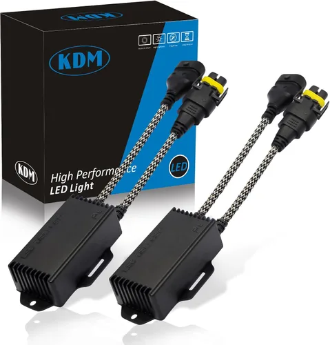Vista 11 de KDM H7 LED Canbus Decodificador, resistencia de carga antiparpadeo sin errores, adaptador LED de advertencia cancelador de advertencia, paquete de 2