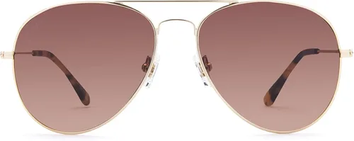 Vista 3 de DIFF Gafas - Cruz - Gafas de sol de diseño aviador para hombres y mujeres, 100% UVAUVB