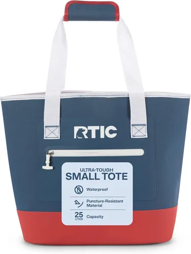 Vista 8 de Bolsa de mano ultra resistente RTIC, impermeable para playa, piscina, toalla, compras, de alta resistencia, resistente a perforaciones, pequeña Negro