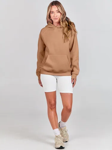 Vista 112 de ANRABESS - Sudaderas con capucha para mujer, sobre talla, de vellón de manga larga, modelo de 2024, para otoño