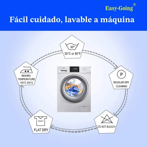 Vista 8 de Easy-Going - Funda reversible para sofá, resistente al agua, con varillas de espuma y correas elásticas, protector de muebles para mascotas y perros