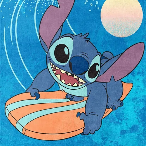 Vista 3 de Northwest Lilo and Stitch - Manta de seda táctil, 46 x 60 pulgadas, hace olas