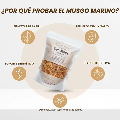 Vista 3 de Red's Kitchen Sink Musgo Marino – Recolectado silvestre de Santa Lucía 8oz Rinde ~120oz de Gel de Musgo Marino 100% Natural y Crudo Musgo