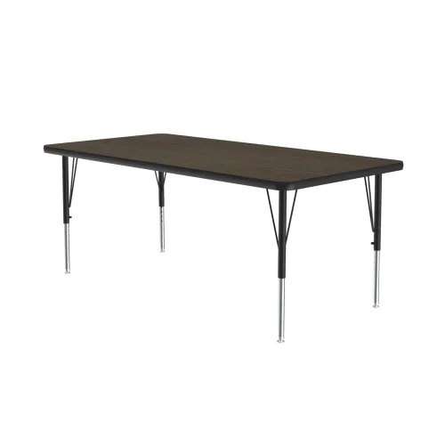 Vista 38 de Correll Mesa de Actividades Rectangular para Aula de 24"x36", Altura Ajustable (19"-29"), Granito Negro Laminado Térmico Fusionado Duradero