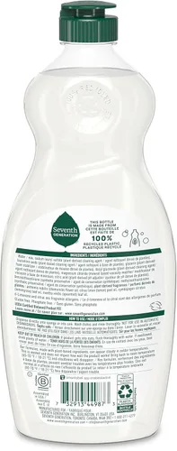Vista 2 de Seventh Generation - Líquido lavavajillas de manzanilla líquida + iscap de limón, 19 onzas líquidas (6unidades)