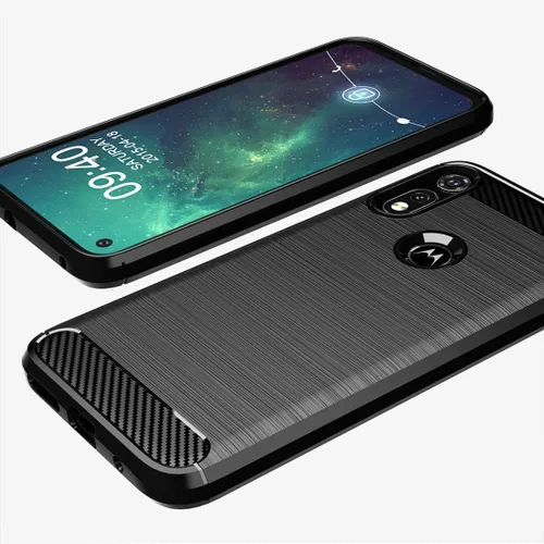 Vista 5 de Osophter Funda para Moto E 2020, Moto XT2052-1, funda protectora de goma TPU flexible para Motorola Moto E (2020) (negro)