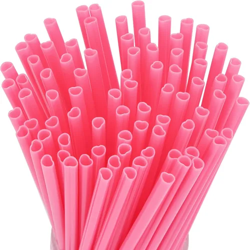 Vista 8 de Tomnk 300 pajitas desechables, pajitas de plástico de 8.25 pulgadas, pajitas de plástico para vasos y café helado 0.24" Wide Food-Grade BPA-Free