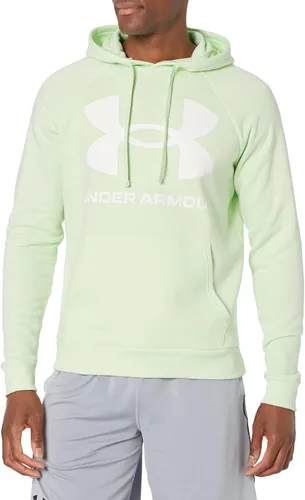 Vista 22 de Under Armour mens Rival Fleece Big Logo Hoodie (176) Fresh Clay/ Onyx White