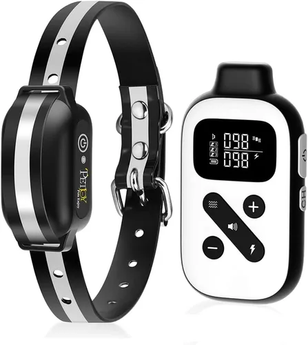 Vista 10 de PetJoy 3 Collar de Choque para Perros Grandes, Collar Automático Antiladridos con Control Remoto, Combo de Collar Antiladridos y de Entrenamiento