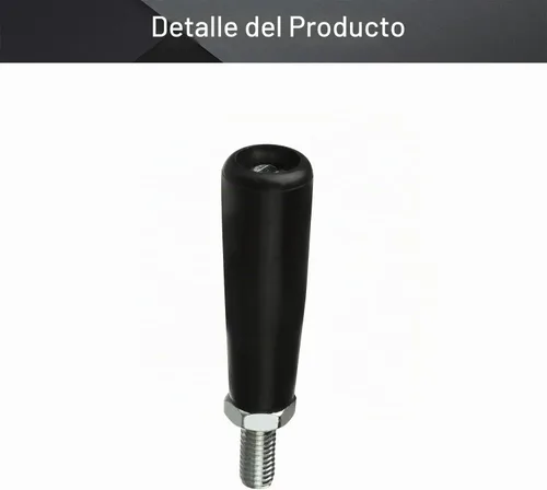 Vista 4 de MroMax Manijas giratorias, manivela M8x15mm, mango roscado, mango de plástico de metal, para máquina de carpintería, fresadora, máquina de torno