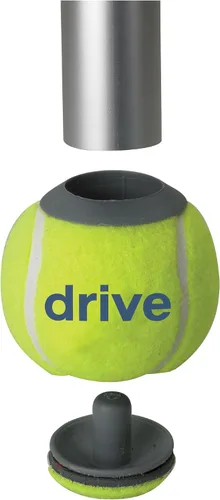 Vista 3 de Drive Medical 10121 Walker - Pelotas de tenis, color amarillo