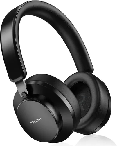 Vista 10 de Auriculares con Cancelación de Ruido Inalámbricos Bluetooth, Auriculares Bluetooth Sobre la Oreja con Micrófono, Auriculares Inalámbricos