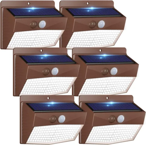 Vista 51 de Peasur 1 paquete de luces solares con sensor de movimiento para exteriores