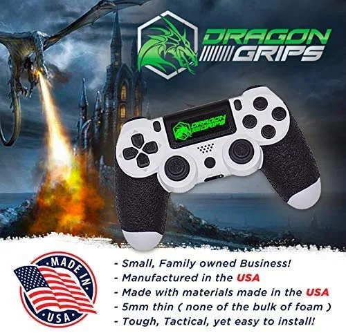 Vista 7 de Dragon Grips Xbox One Controller Grips Rubber Grip Wrap Skins Xbox One Controller Accessories For Xbox Elite Controller 15 Piece Set (2 Pack)