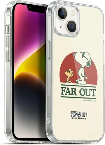 Vista 99 de Head Case Designs Funda de gel suave con licencia oficial de Peanuts Freak Flag Fly Woodstock 50th compatible con Apple iPhone 7 Plus/iPhone 8 Plus