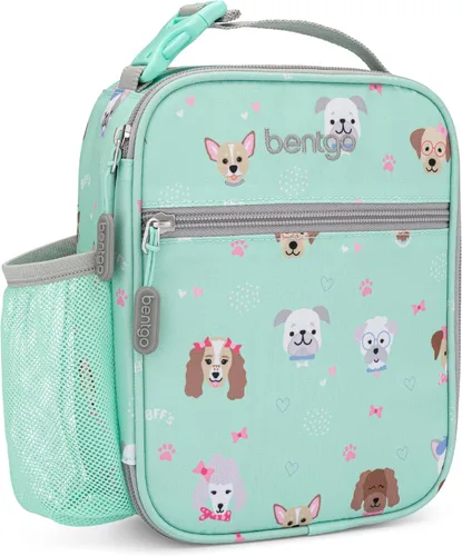 Vista 12 de Bentgo - Bolsa de almuerzo aislada para niños, resistente al agua, reutilizable, ligera y duradera, con soporte para botella de agua y bolsillo